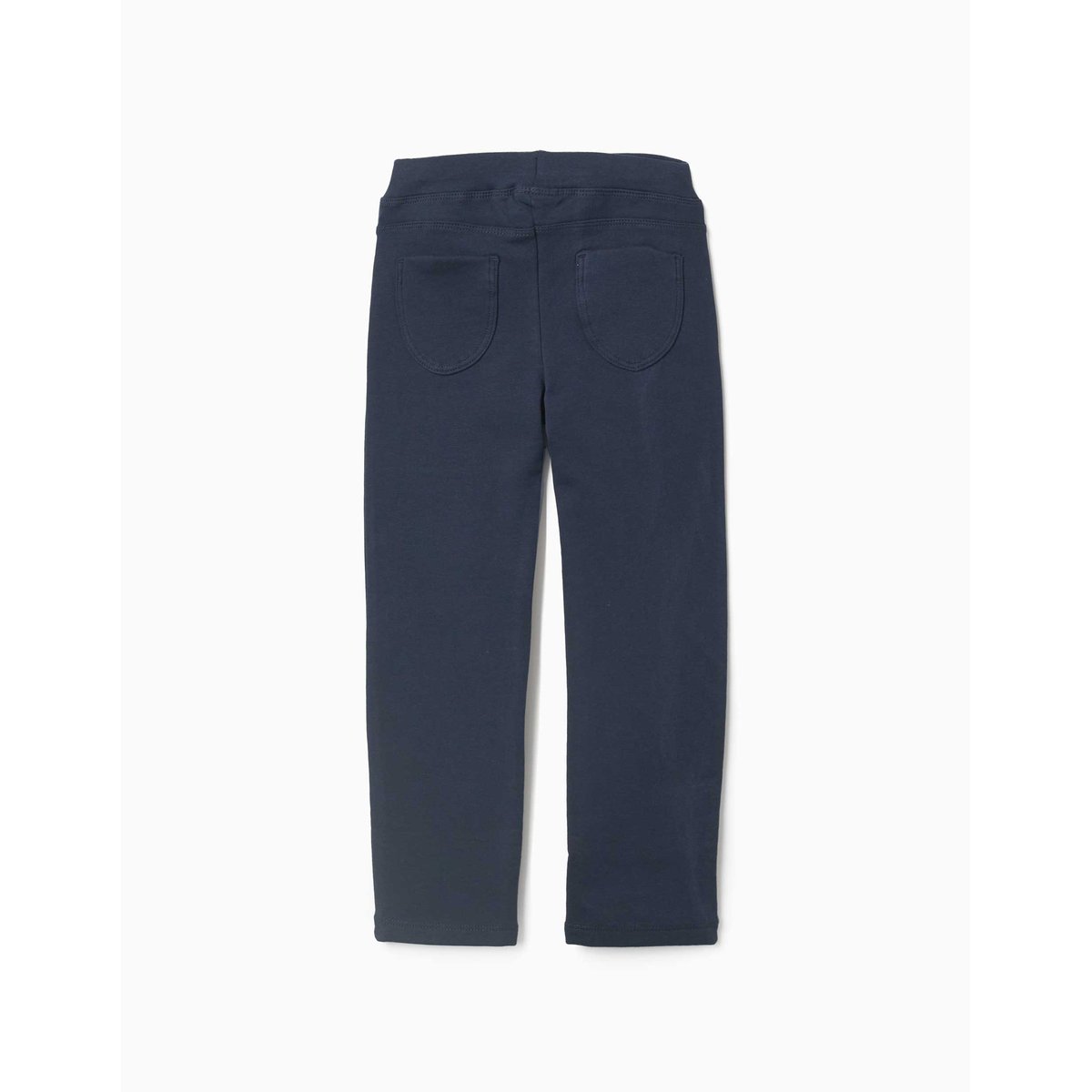Jeggings à coupe skinny en coton peigné bleu foncé, ZIPPY