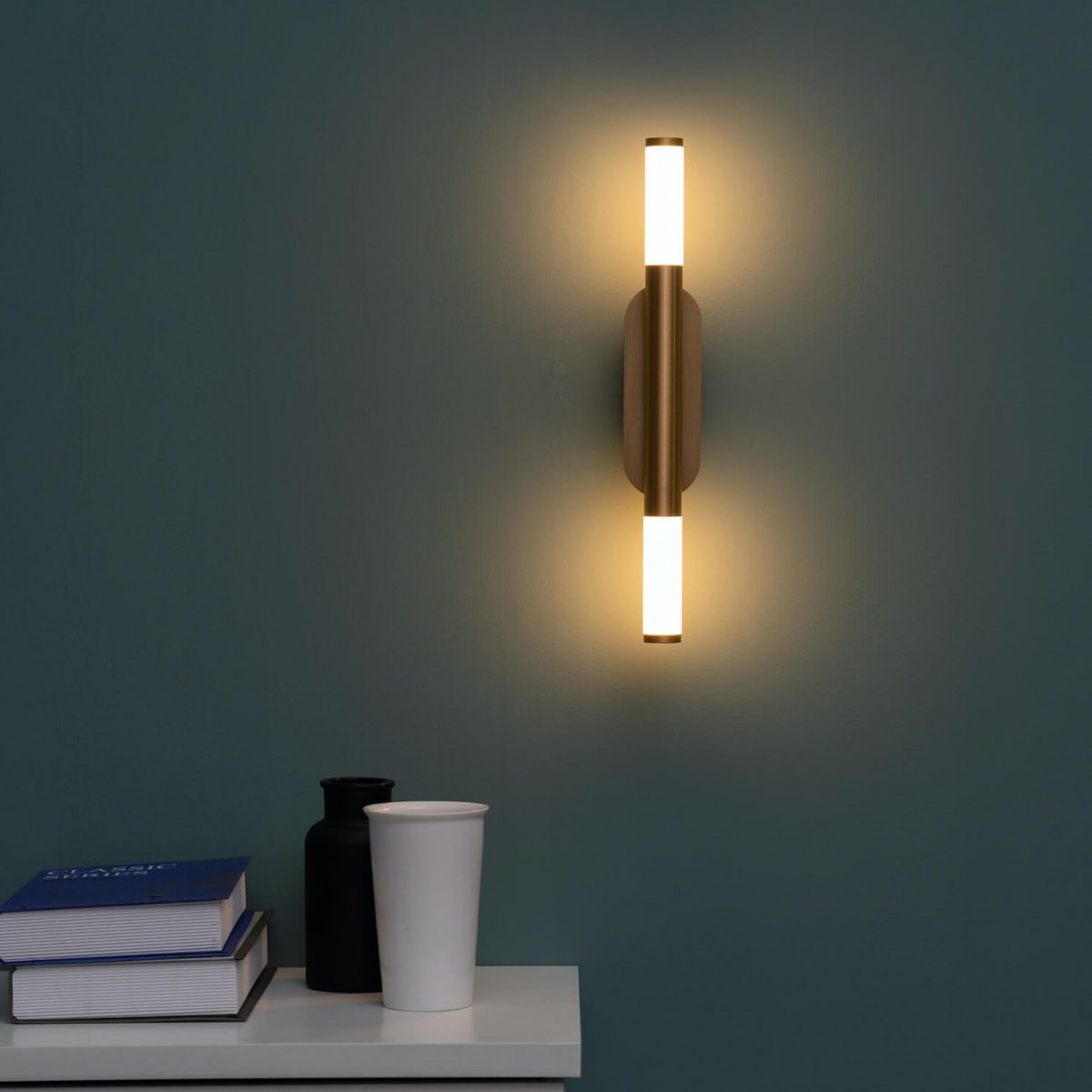 Applique dorée LED verticale - BARLETTA doré / laiton, KOSILUM