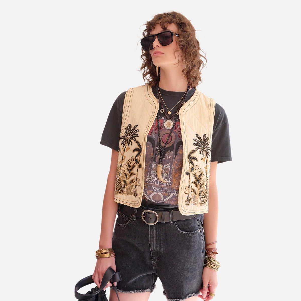 Gilet GOYAVE 26s naturel, MKT STUDIO