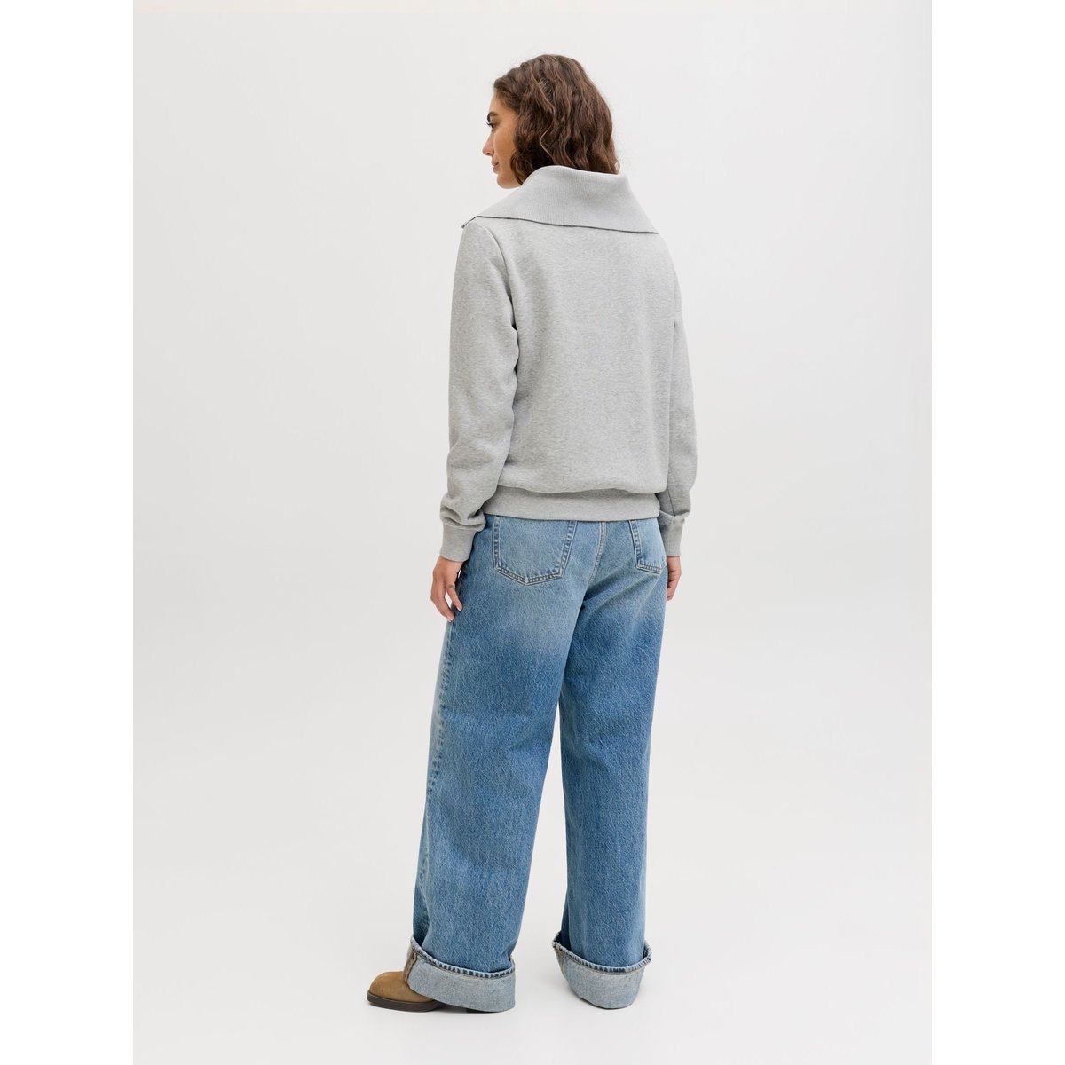 Sweat À Fermeture Éclair light grey melange 1, JJXX