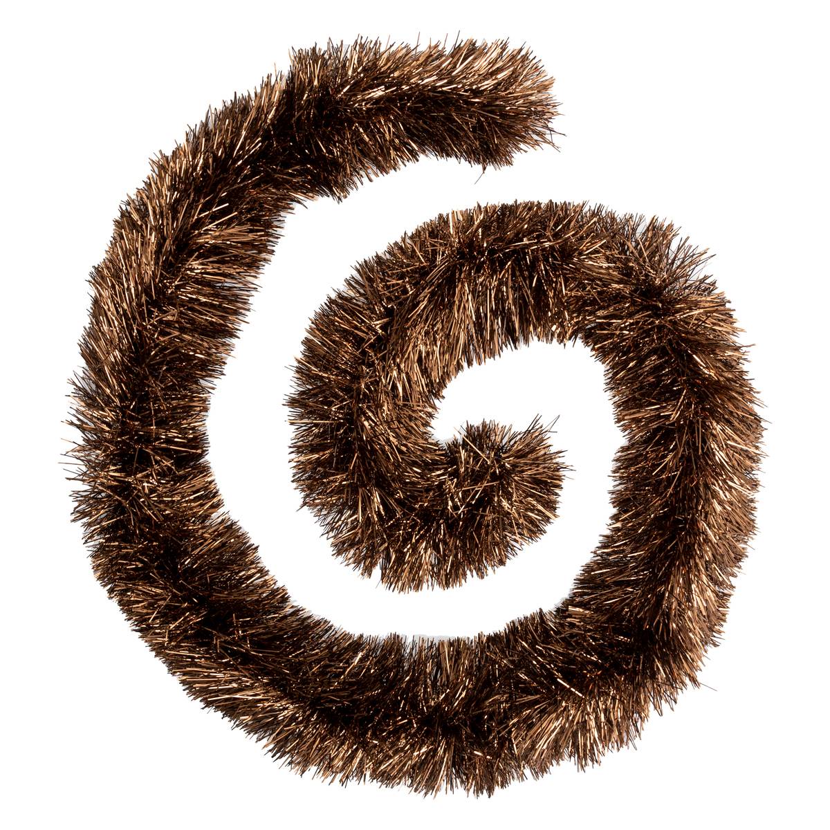Guirlande de noël "Boa" brin fin bronze 150x8x2m marron, ATMOSPHERA