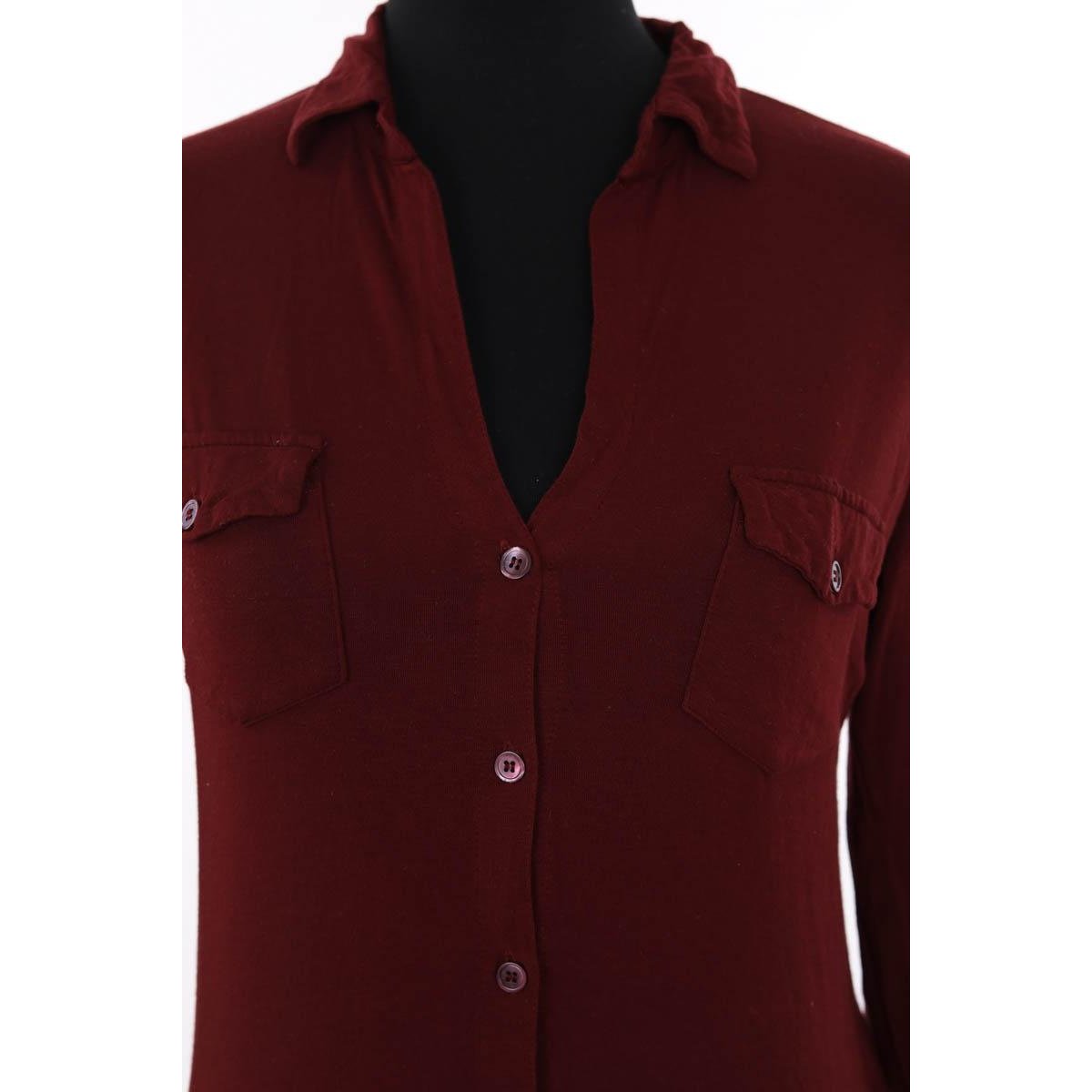 Chemise - Très Bon État bordeaux, MAJESTIC FILATURES