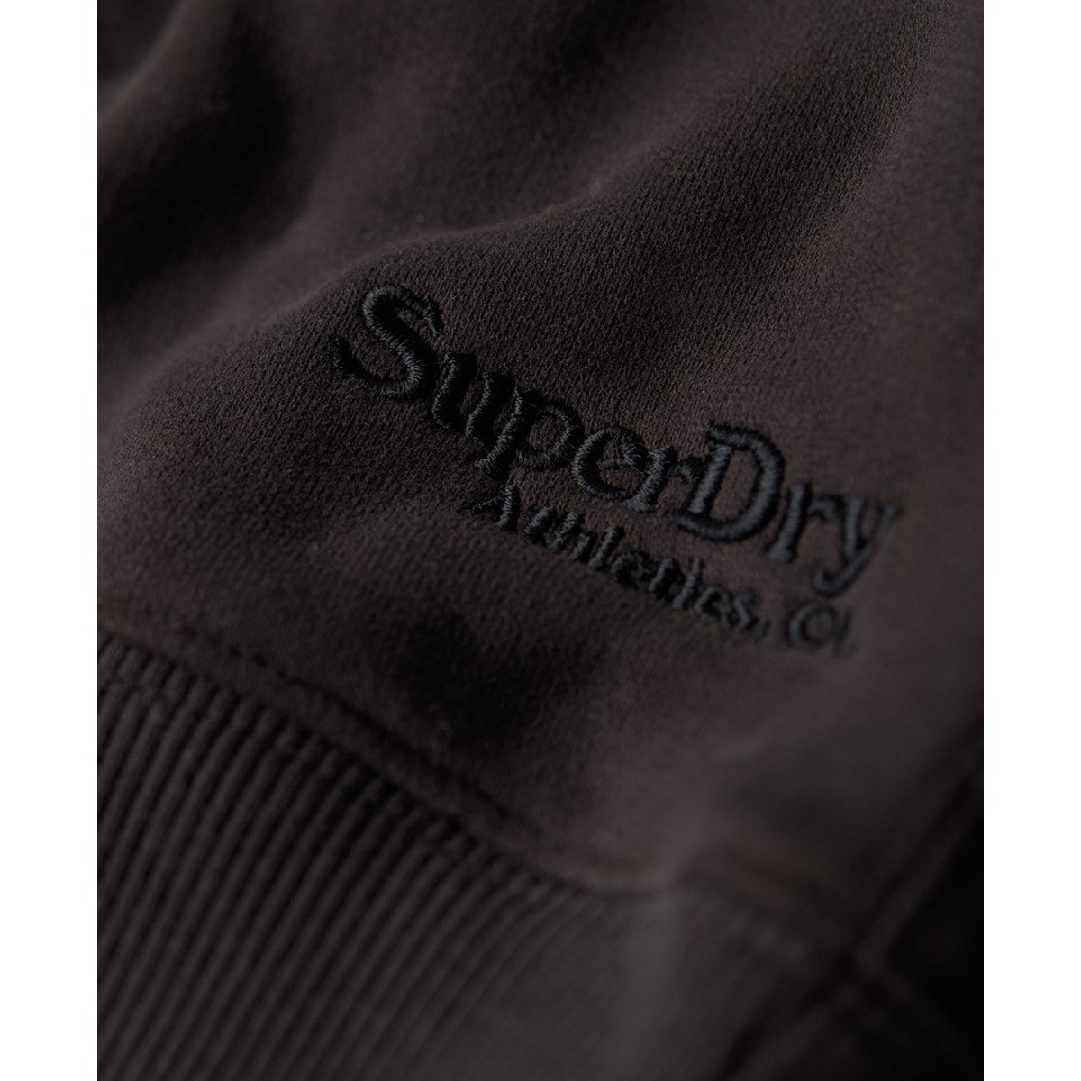 Sweat décontracté à logo Essential noir bison, SUPERDRY