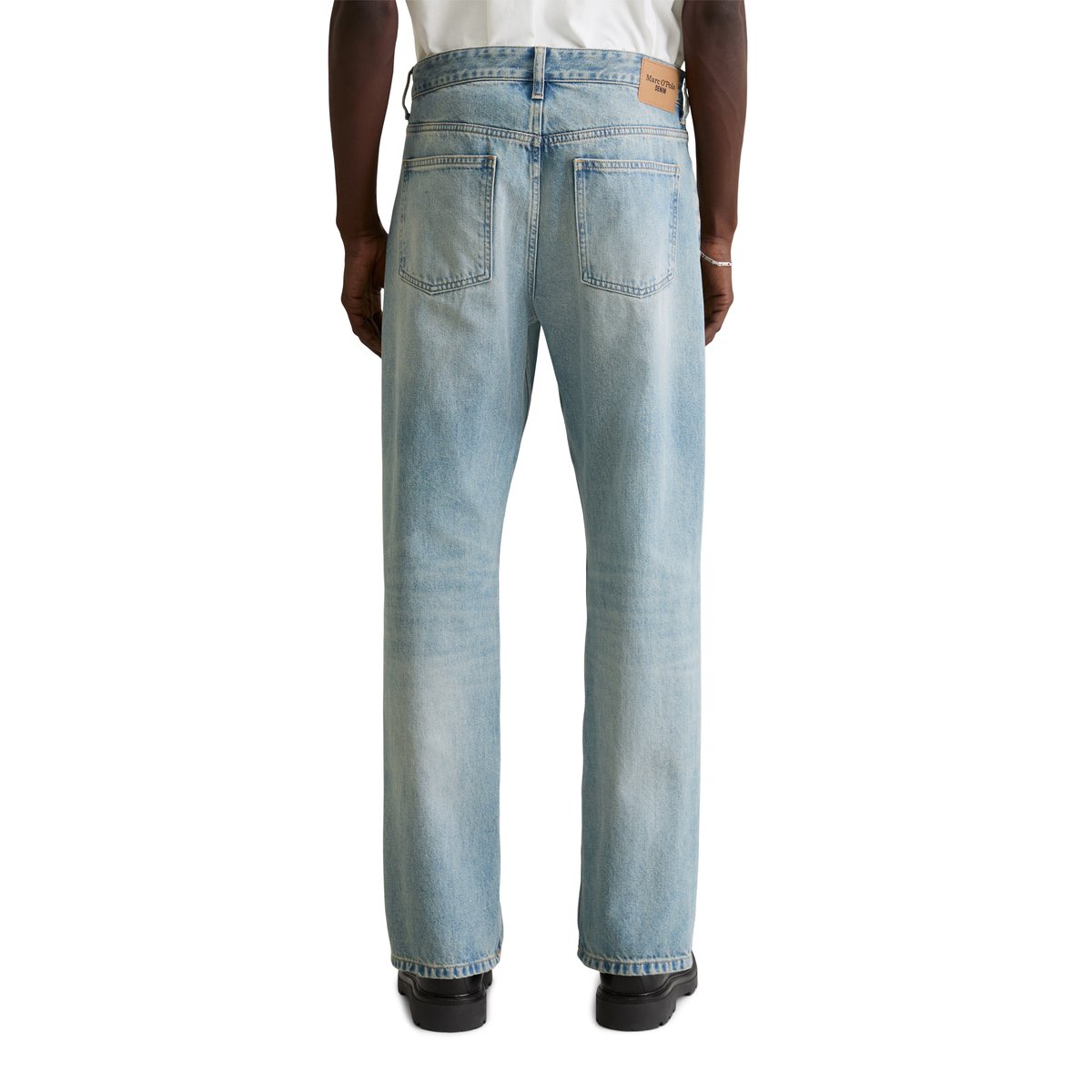 Jeans modèle Sverre droit en pur coton bio bleu clair, MARC O’POLO DENIM