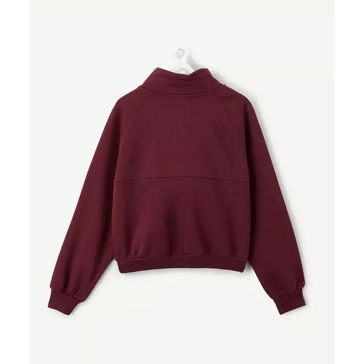 Felpa con cerniera e collo alto bordeaux , TAPE A L'OEIL