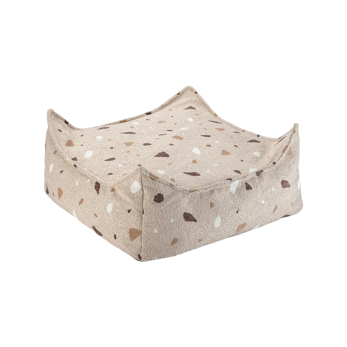 Coussin de Sol Ottoman Carré TERRAZZO sand, WIGIWAMA