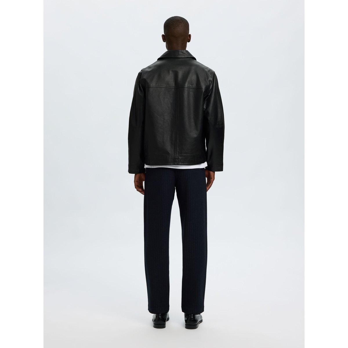 Veste En Cuir black, SELECTED