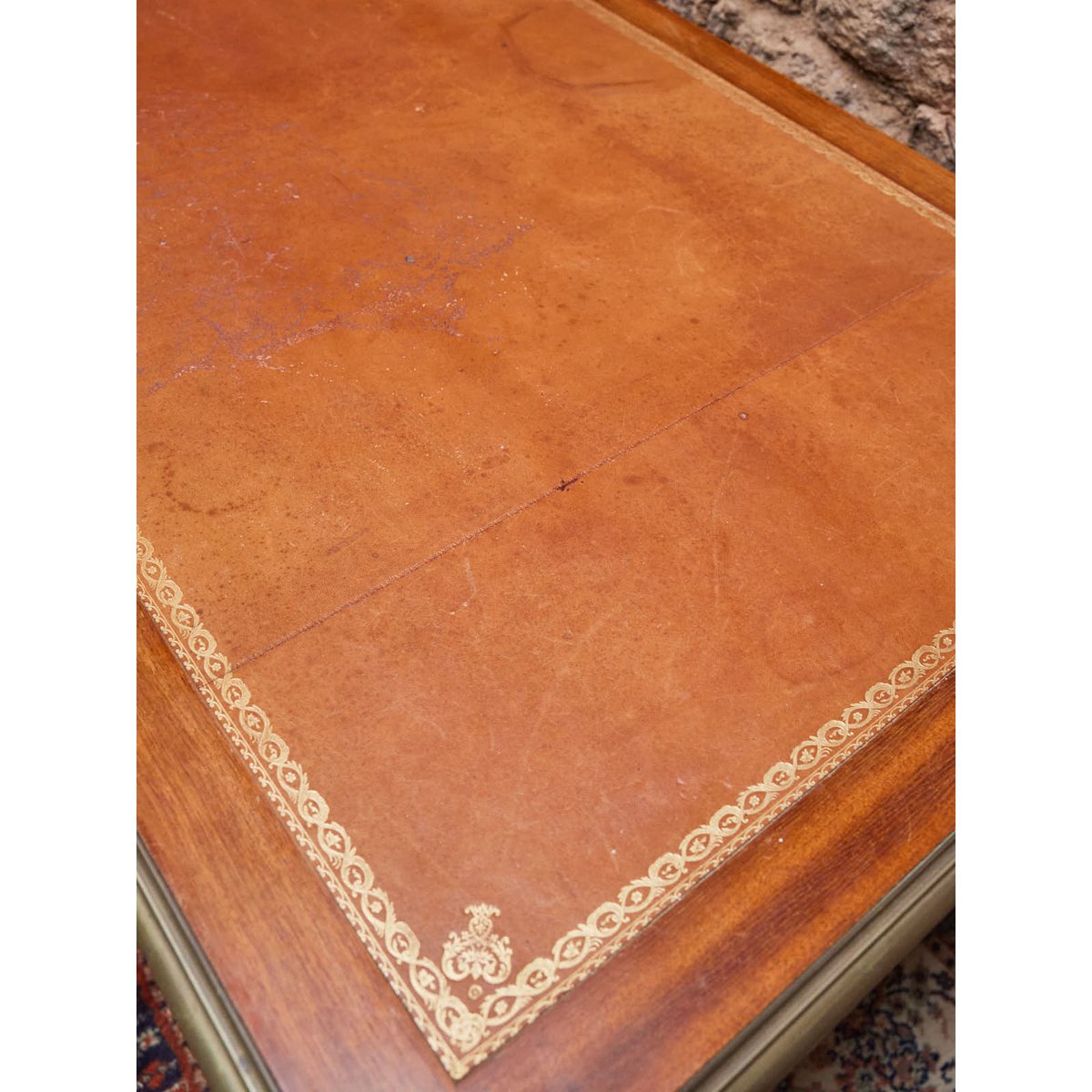 Grand bureau style Louis XV en bois Edouard N°1009 - Bon état bois clair, DEBONGOUT
