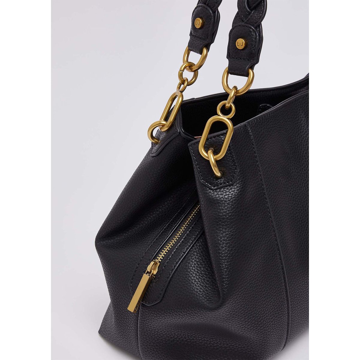 Sac satchel format moyen noir, LIU JO