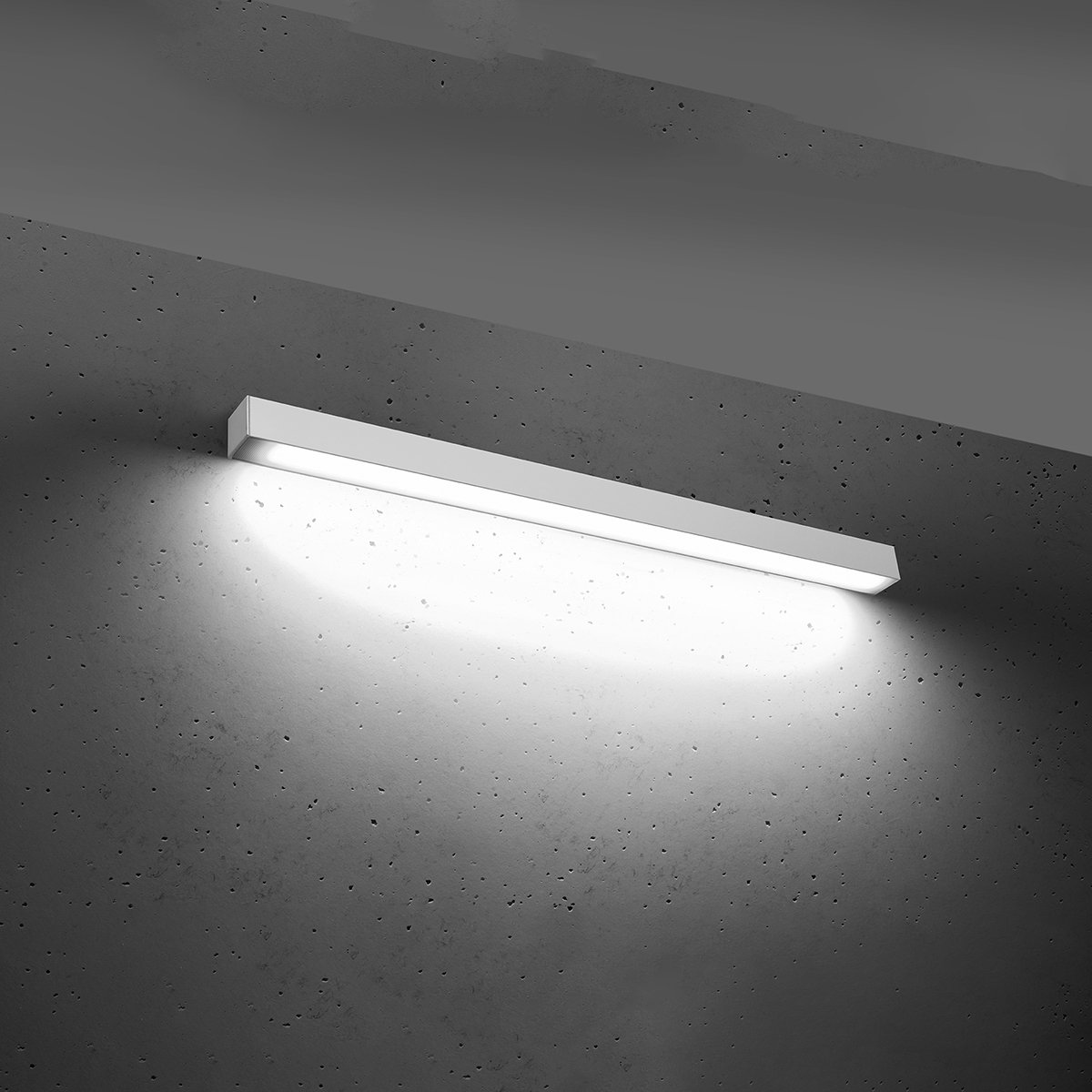 Applique murale Aluminium Blanc LED 1 Pinne blanc, EDEN