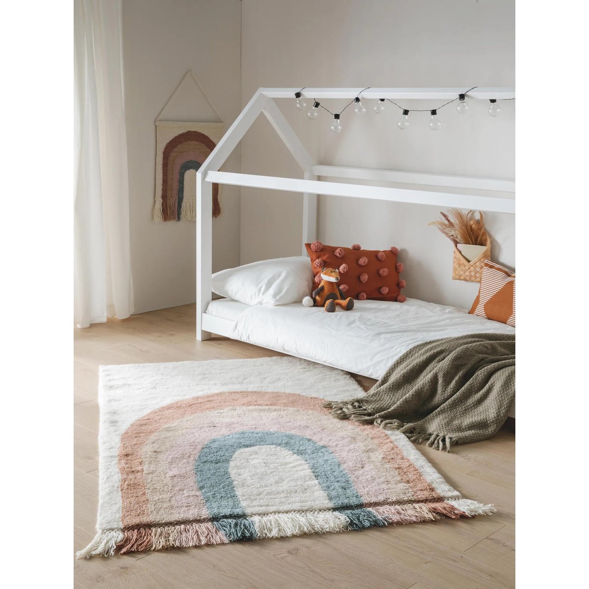 Tapis enfant tufté main RAINBOW multicouleur, BENUTA