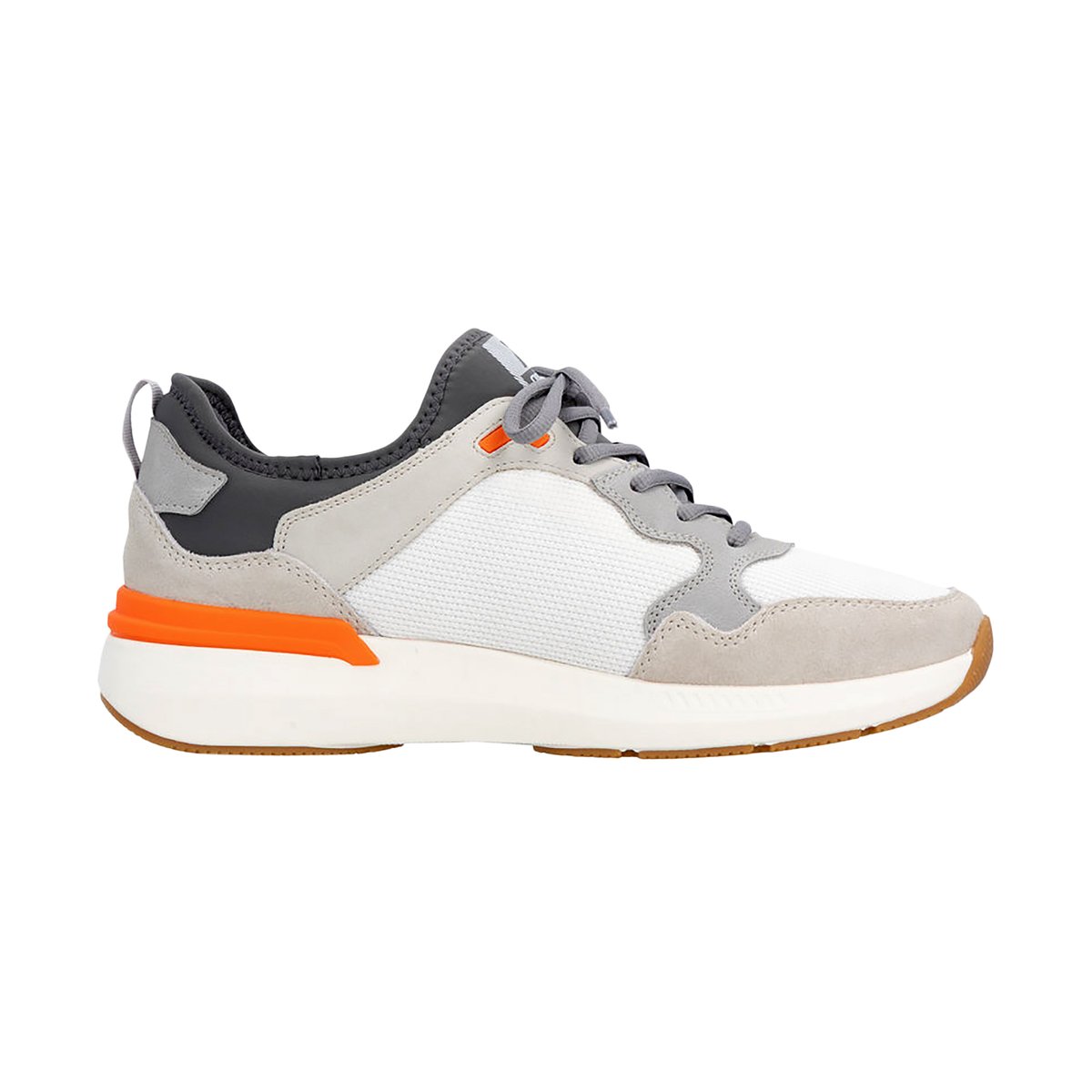 Basket Cuir Morelia gris - combi, RIEKER