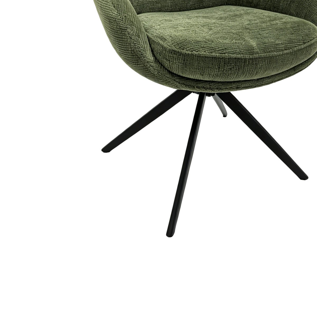 Chaise repas en tissu vert clair, ZAGO