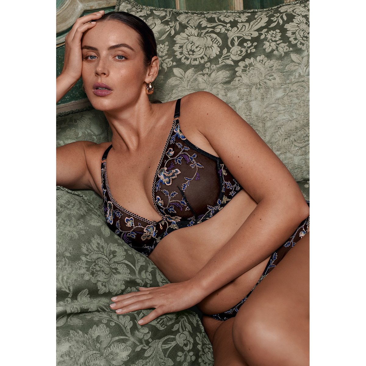 Soutien-gorge Triangle avec armatures Midnight Opera bleu, AUBADE
