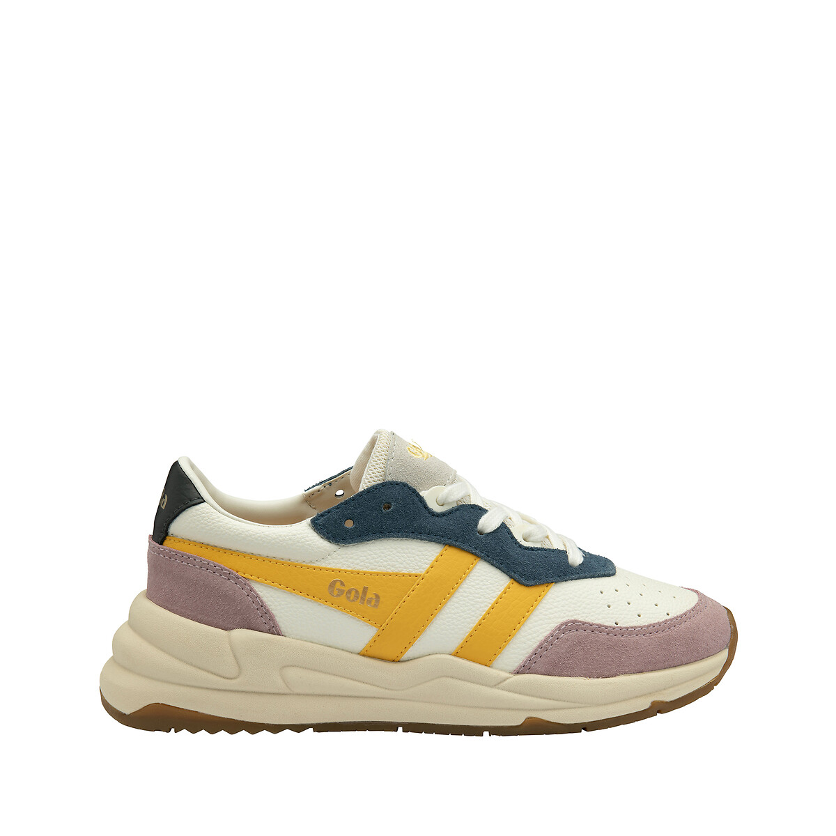 Baskets Saturn Quadrant blanc/jaune, GOLA