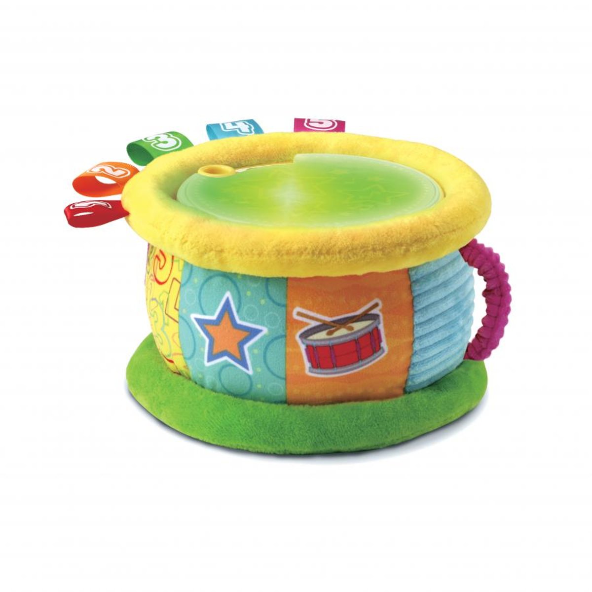 Tambour lumi magique en tissus couleur unique, VTECH
