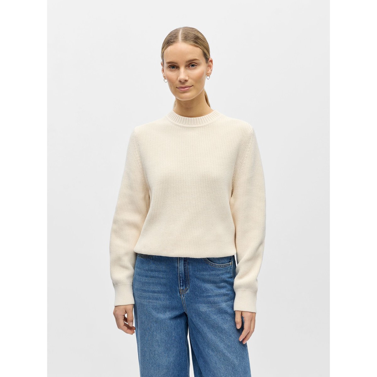 Pullover white sand, OBJECT
