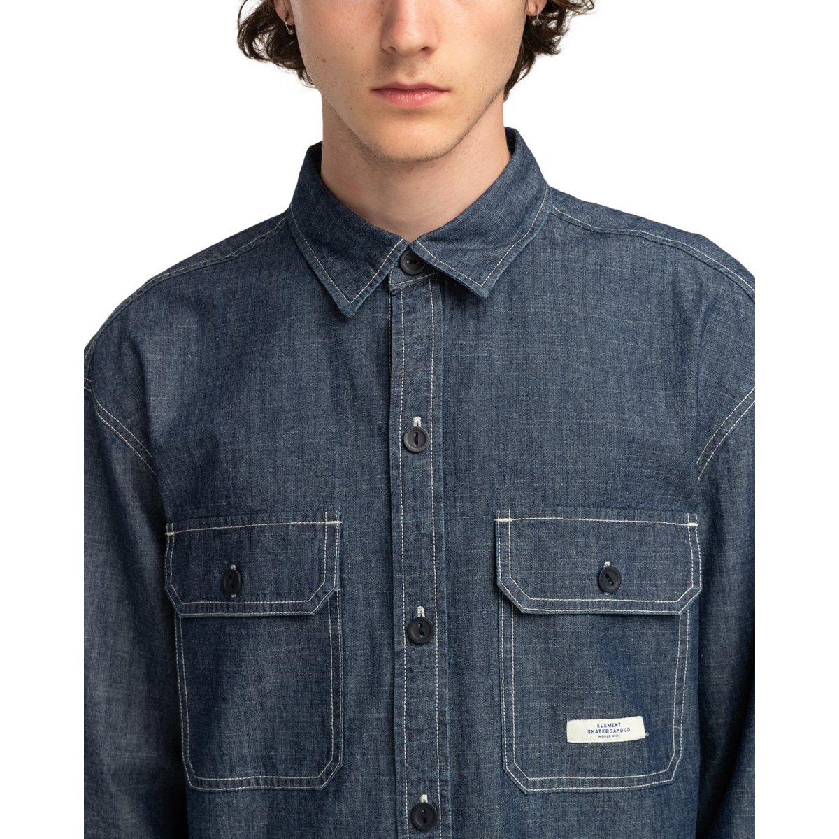 Chemise à manches longues C PEACE bleu blue nights, ELEMENT