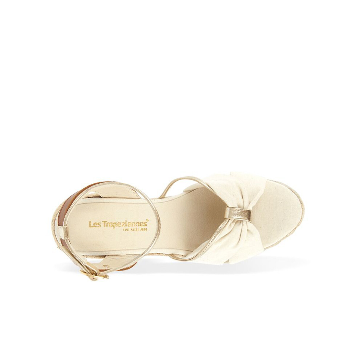 Espadrilles compensées Blondel beige, LES TROPEZIENNES PAR M.BELARBI