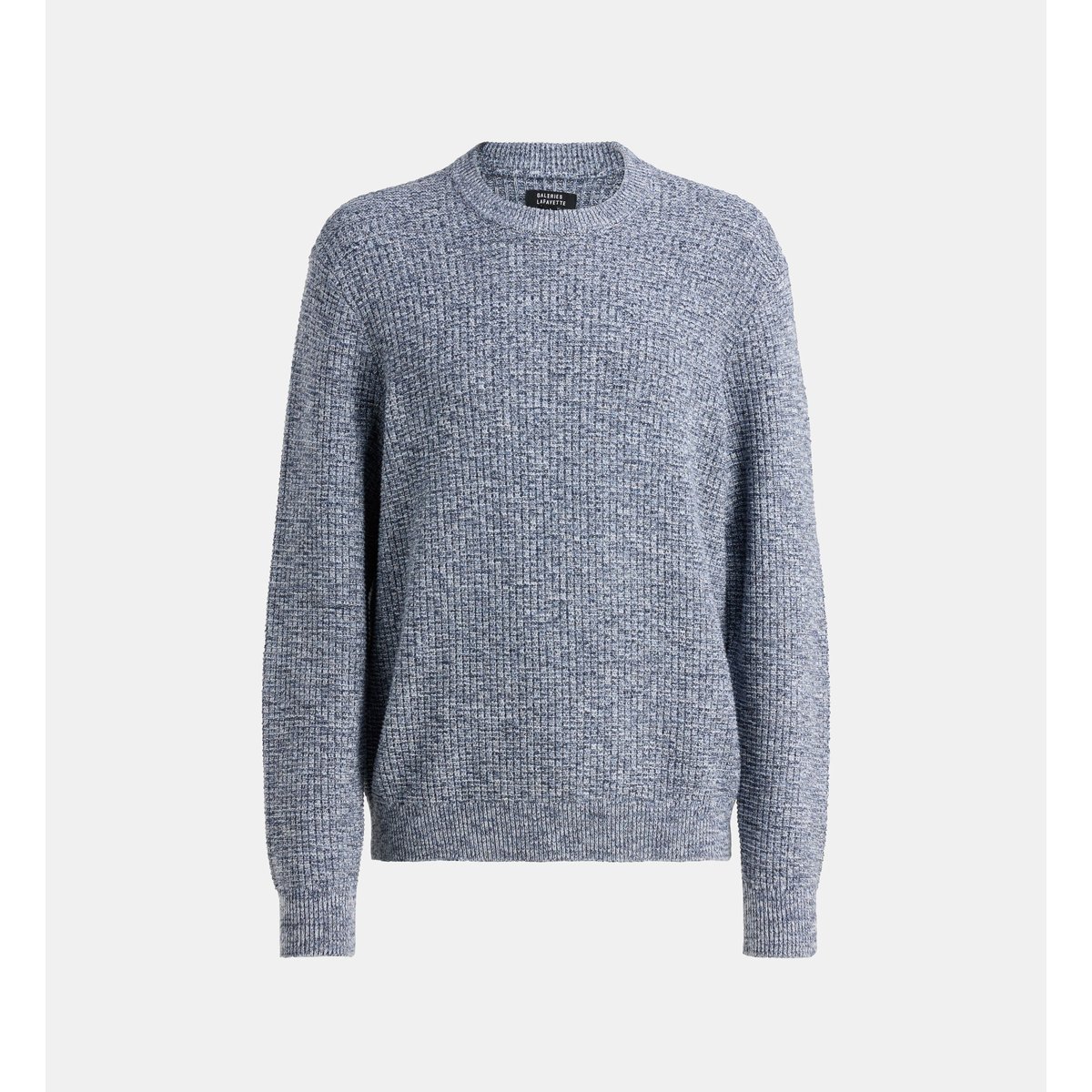 Pull droit touline maille moulinée coton bleu, GALERIES LAFAYETTE