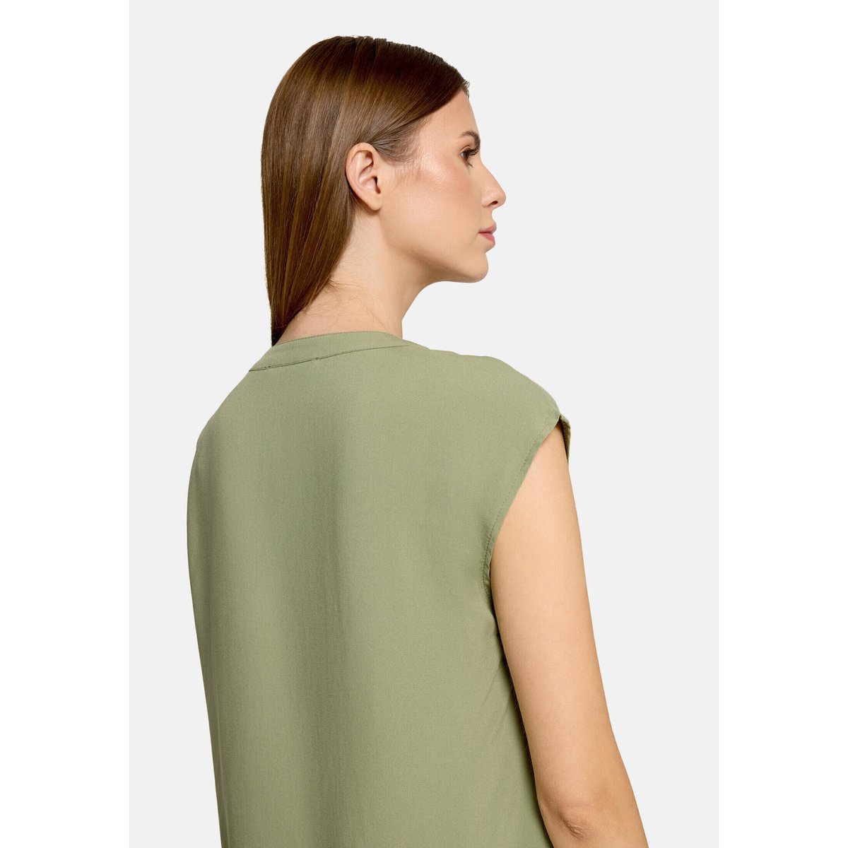 Tunique unicolore oil green, BETTY BARCLAY