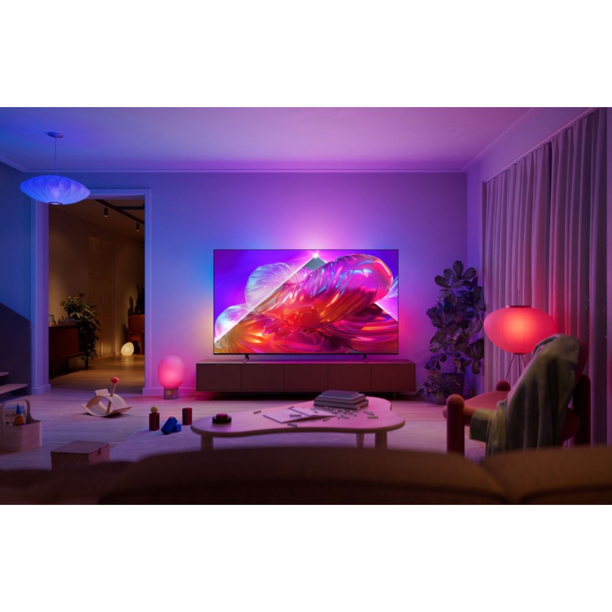 TV QLED 75PQS9001 (2026) 75" (189 cm) 4K Ultra HD - 144Hz, Ambilight, Smart TV couleur unique, PHILIPS