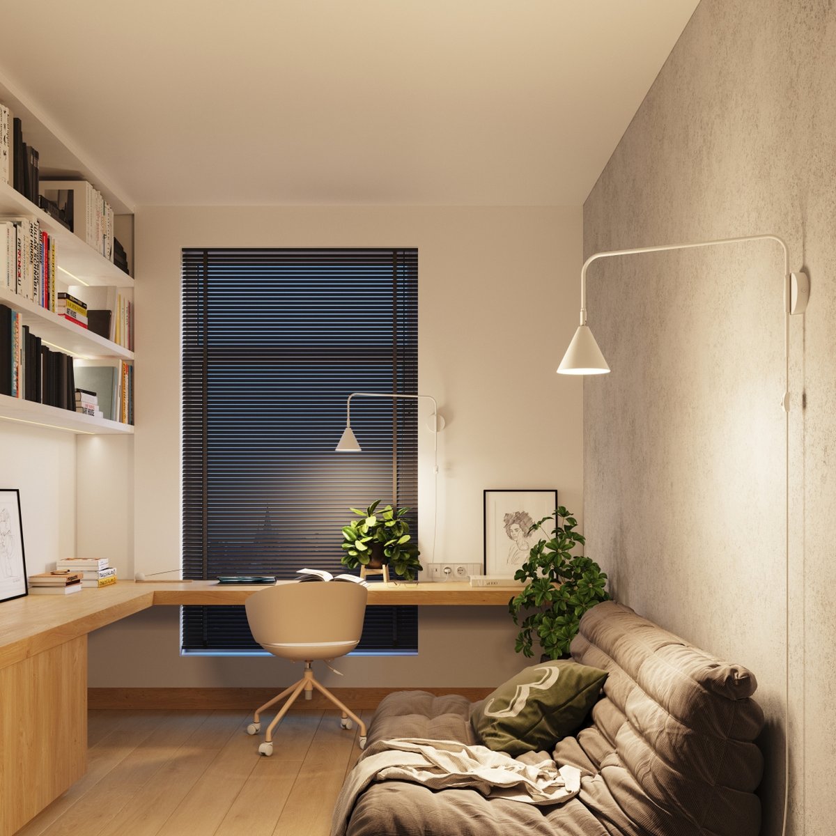 Applique murale Blanc E14 1 Nox blanc, EDEN