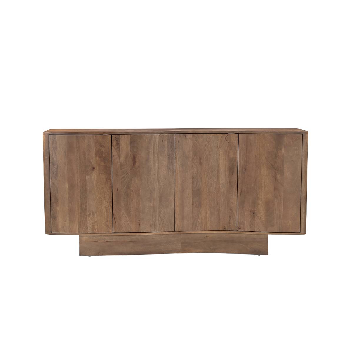 Buffet 4 portes en bois de manguier ERYNDEL bois foncé, MADE IN MEUBLES