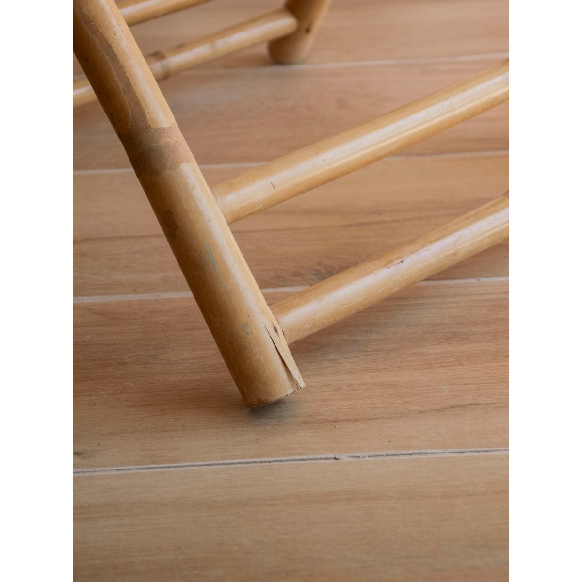 Table à manger en bambou pliable Romy N°1417 - Bon état bois clair, DEBONGOUT