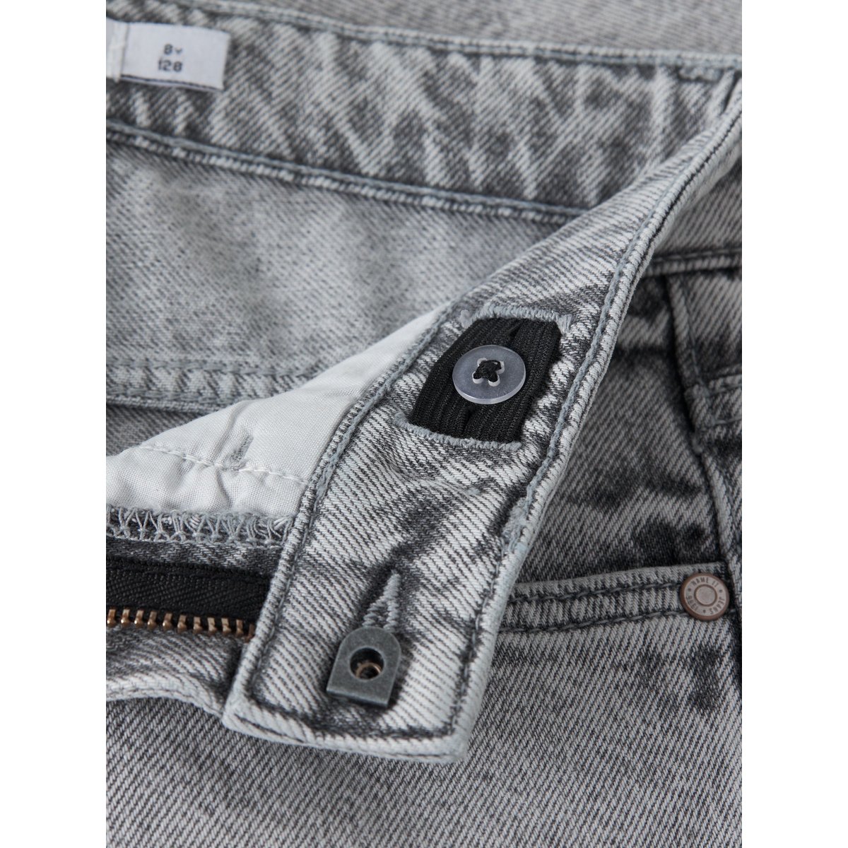 Short en jean slim gris - grey denim1, NAME IT