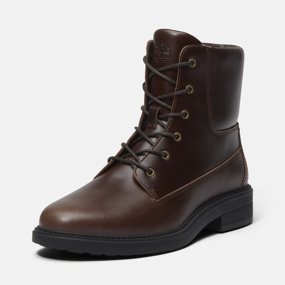 Schnürstiefeletten aus Leder, STORMBUCKS MID LACE dunkelbraun, TIMBERLAND