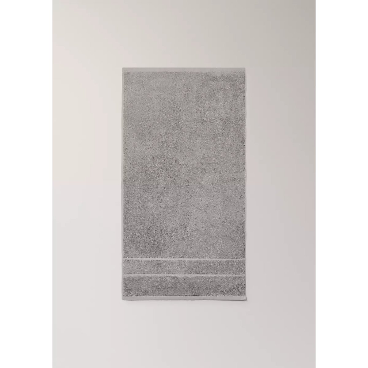 Serviette toilette 100 % coton gris, MANGO HOME