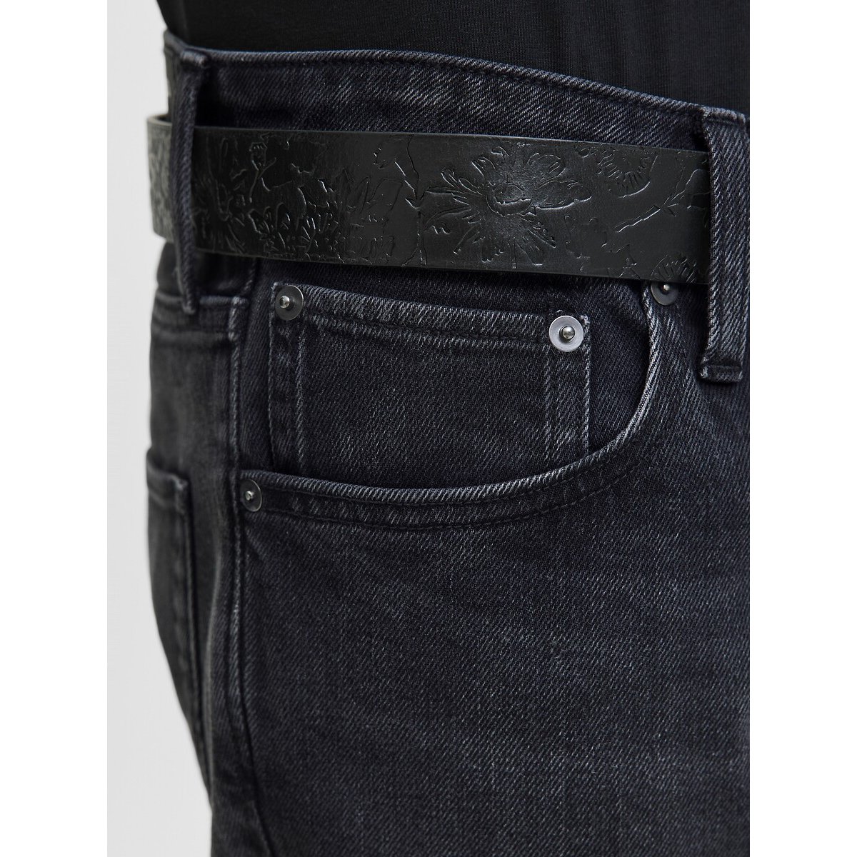 Jean droit Clark noir denim, JACK & JONES
