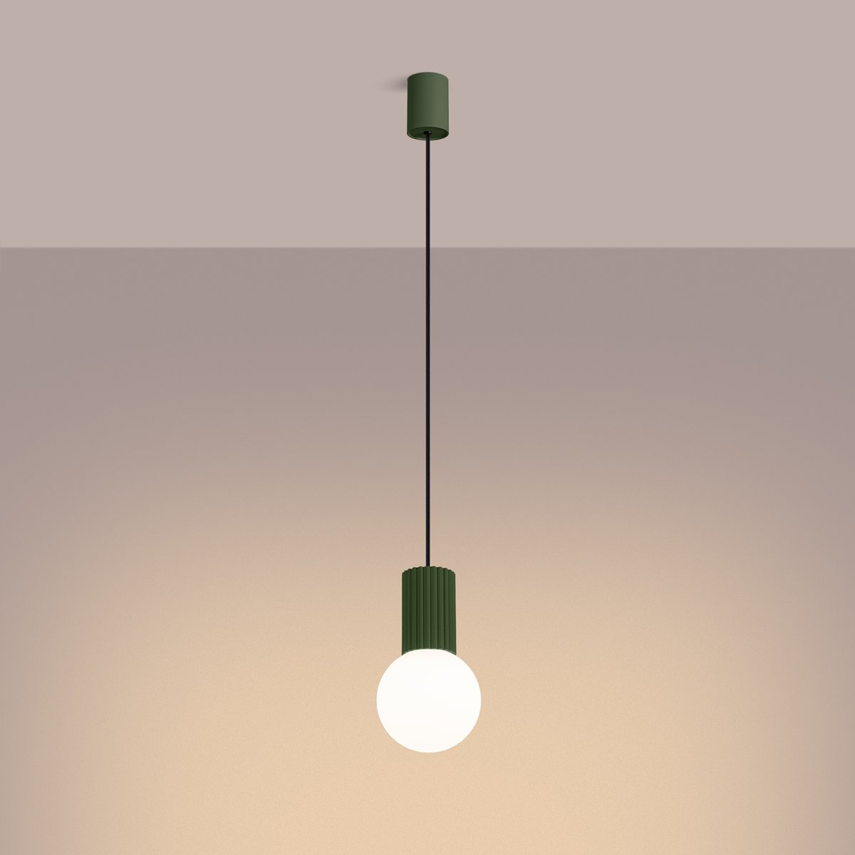 Suspension Aluminium Vert Olive G9 1 Halo vert, EDEN