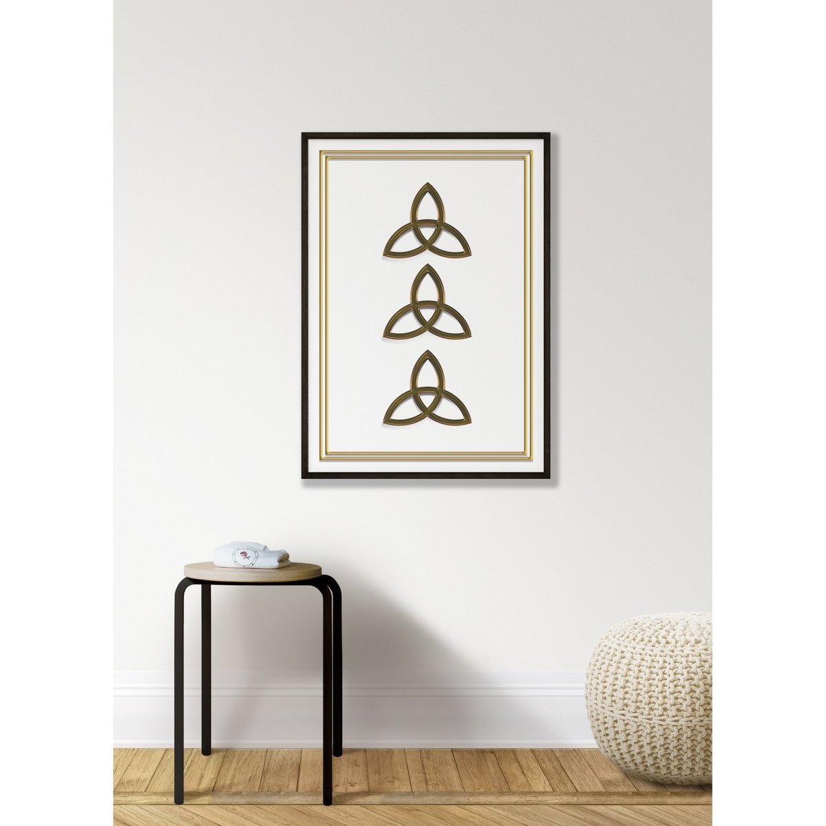 Affiche Celtic Symbol blanc, L'AFFICHERIE