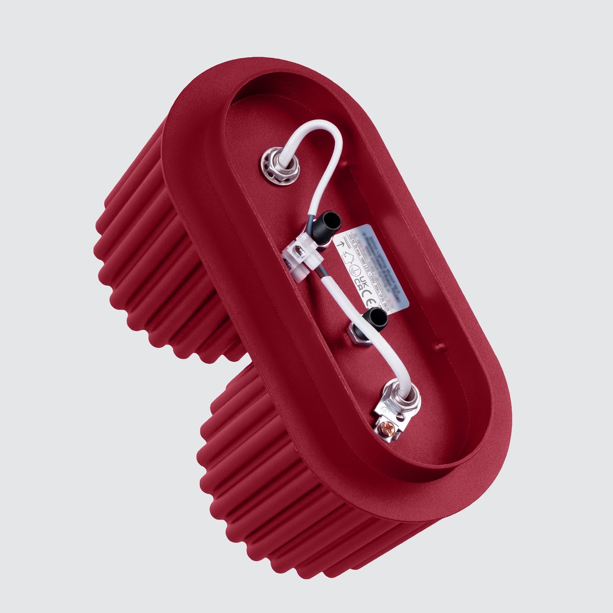 Plafonnier Aluminium Bourgogne GU10 2 Aura rouge, EDEN