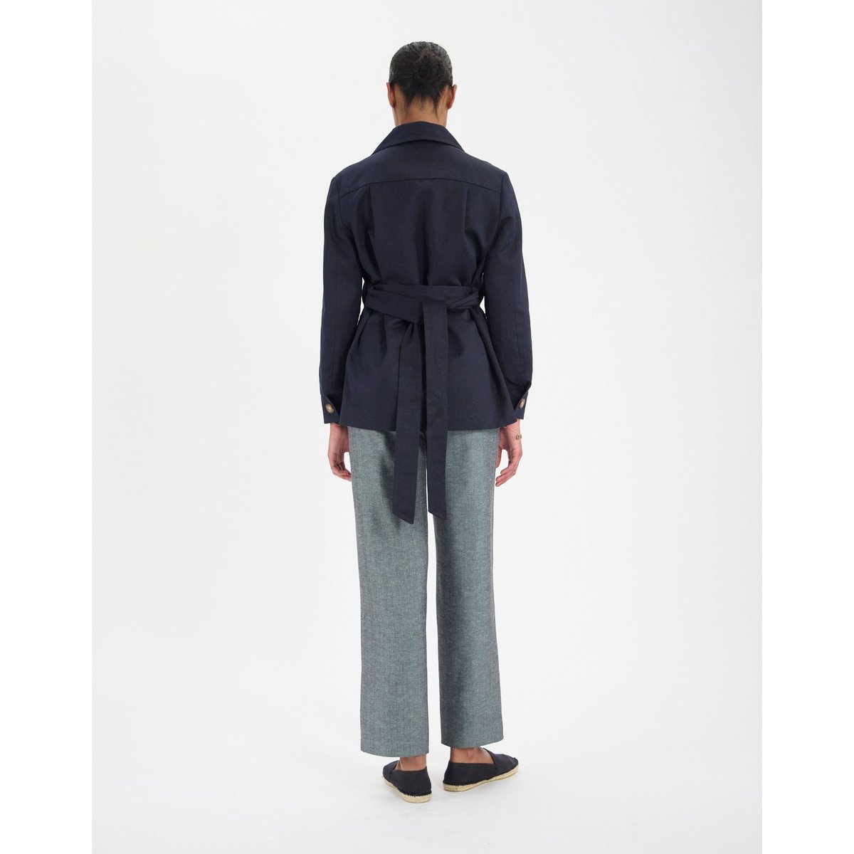Manteau Romaric marine blue navy, INES DE LA FRESSANGE PARIS