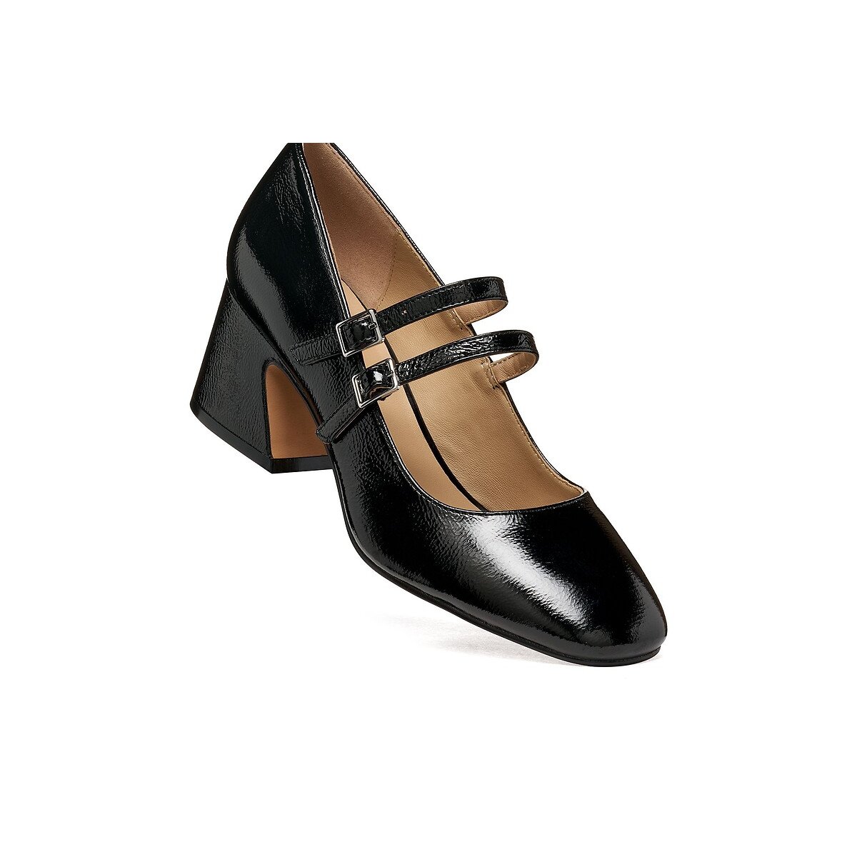 Babies in pelle con tacco, KALIDINE nero , GEOX