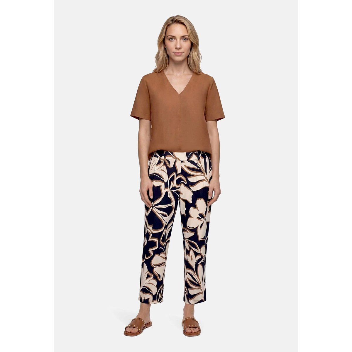 T-shirt façon blouse manches courtes classic nougat, BETTY BARCLAY