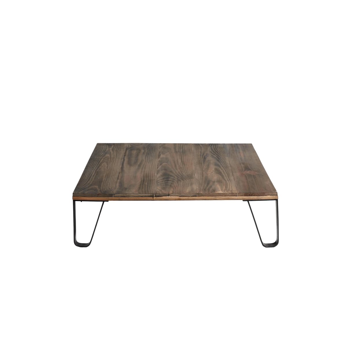 Table basse bois recyclé et métal naturel - KASSIA couleur unique, HANNUN