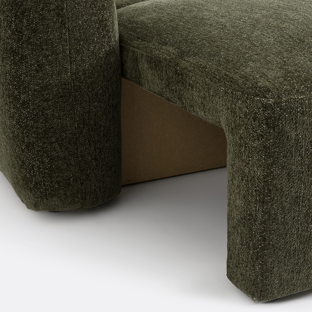 Edith 3-Seater Sofa Bed in Marl Chenille khaki, LA REDOUTE INTERIEURS