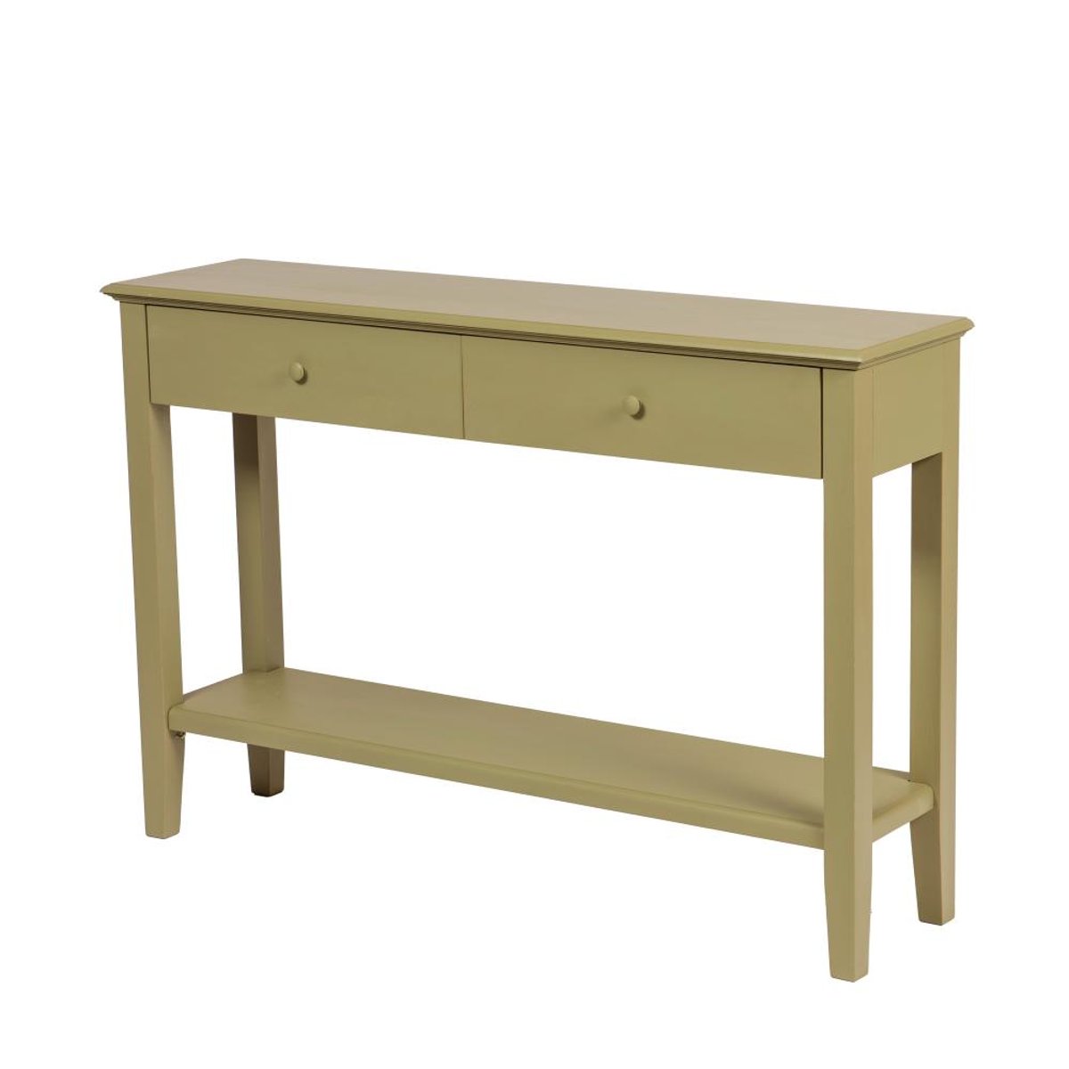 Console 2 tiroirs 1 niche en bois L120 cm Canopée - CANOPÉE vert, AMADEUS