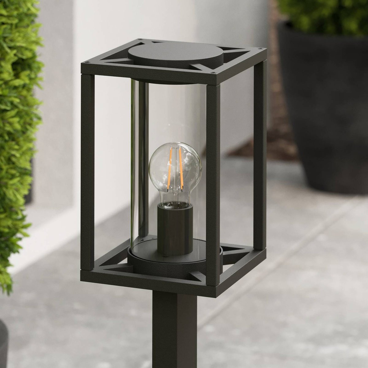 Luminaire extérieur en aluminium moderne anthracite, LUCANDE