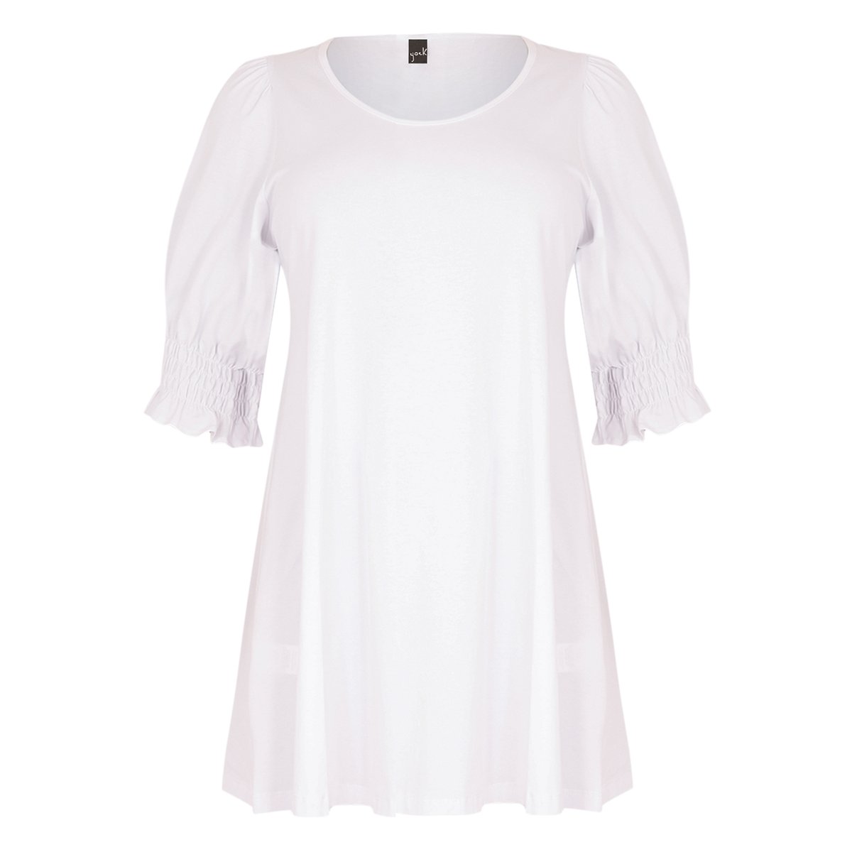 Tunique avec manches bouffantes blanc, YOEK