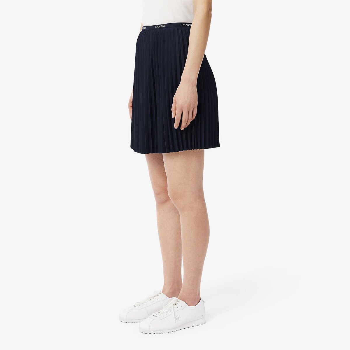 Pleated Mini Skirt navy blue, LACOSTE
