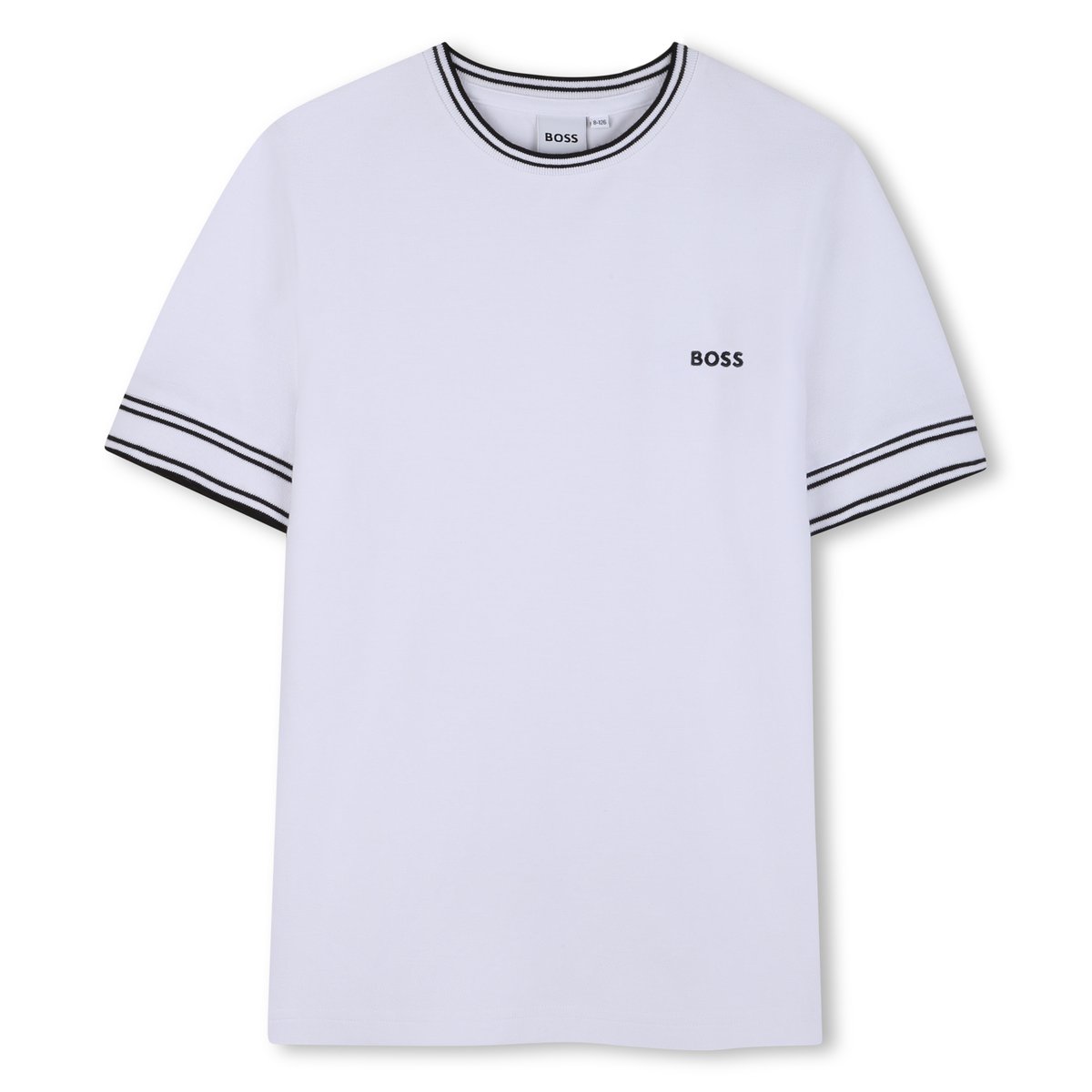 Tee-shirt manches courtes blanc, BOSS KIDSWEAR