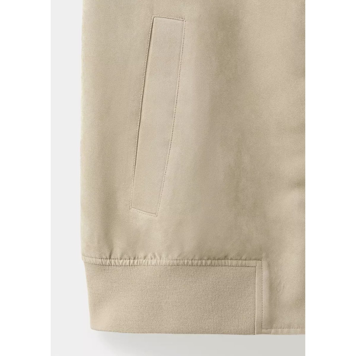 Veste bomber effet daim beige, MANGO MAN
