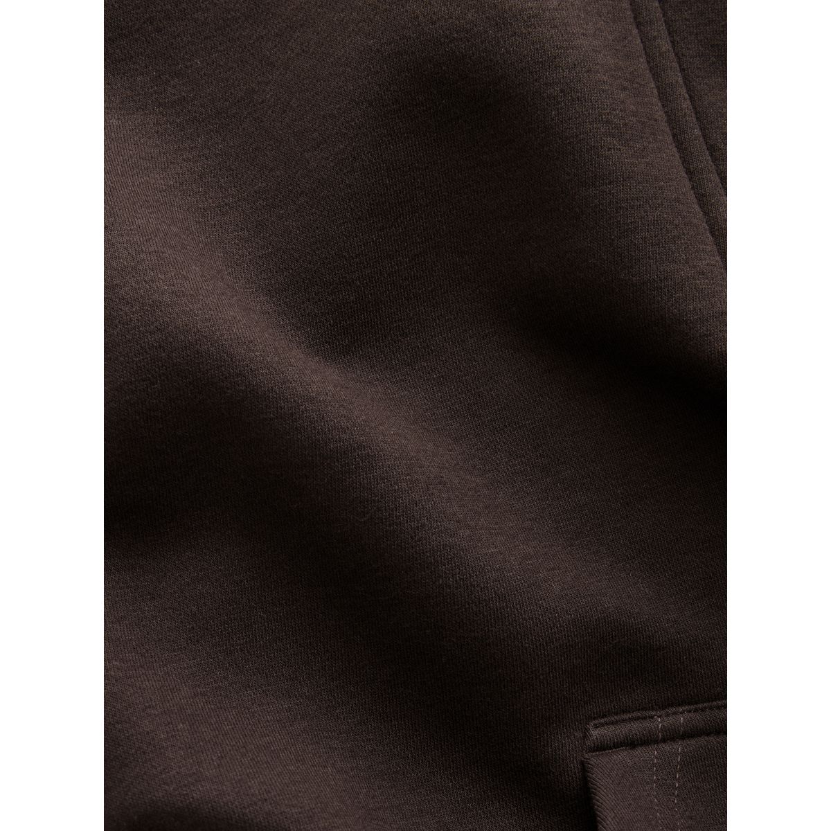 Sweat décontracté à col zippé en coton épais marron chocolat, NEXT