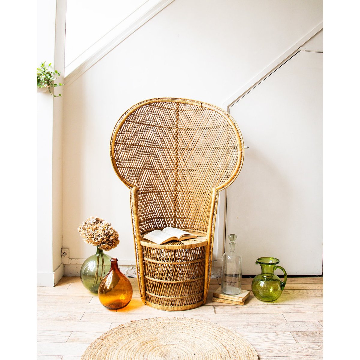 Fauteuil en rotin Ernest N°43 - Bon état bois, DEBONGOUT