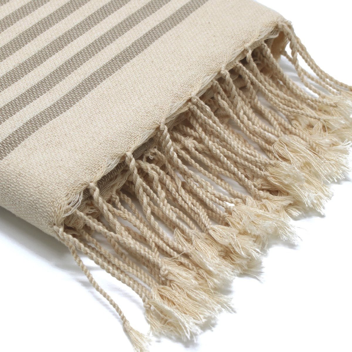 Fouta coton HOSSEGOR taupe, FEBRONIE